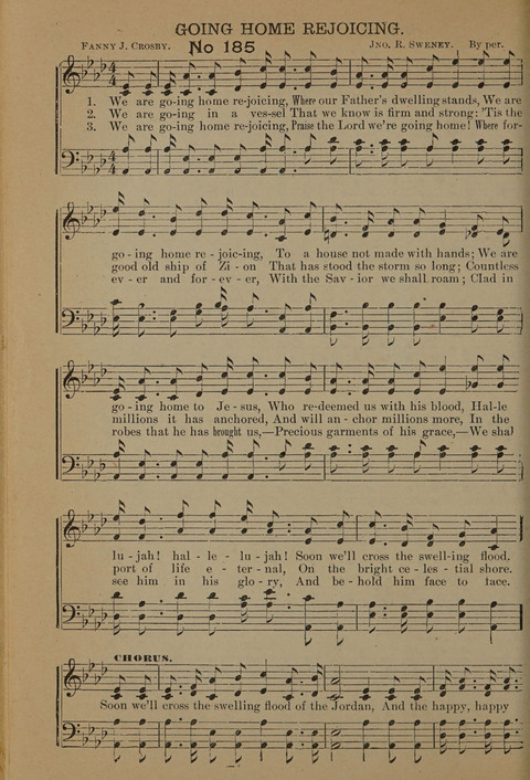 Harvest Bells Nos. 1, 2 and 3: Is filled with new and beautiful songs, suitable for churches, Sunday-schools, revivals and all religious meetings page 184