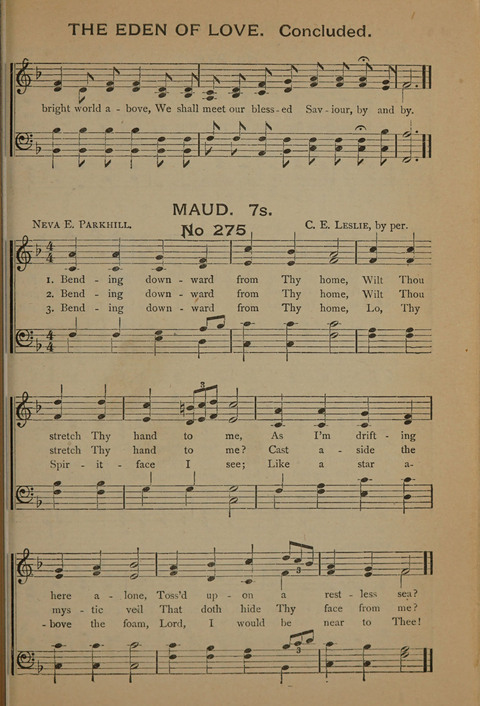 Harvest Bells Nos. 1, 2 and 3: Is filled with new and beautiful songs, suitable for churches, Sunday-schools, revivals and all religious meetings page 269