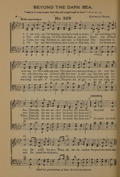 Harvest Bells Nos. 1, 2 and 3: Is filled with new and beautiful songs, suitable for churches, Sunday-schools, revivals and all religious meetings page 326