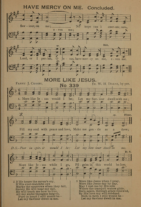 Harvest Bells Nos. 1, 2 and 3: Is filled with new and beautiful songs, suitable for churches, Sunday-schools, revivals and all religious meetings page 337