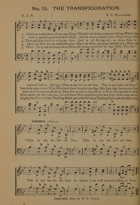 Harvest Bells Nos. 1, 2 and 3: Is filled with new and beautiful songs, suitable for churches, Sunday-schools, revivals and all religious meetings page 360