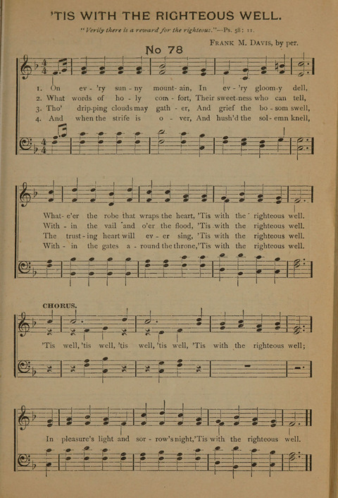 Harvest Bells Nos. 1, 2 and 3: Is filled with new and beautiful songs, suitable for churches, Sunday-schools, revivals and all religious meetings page 77