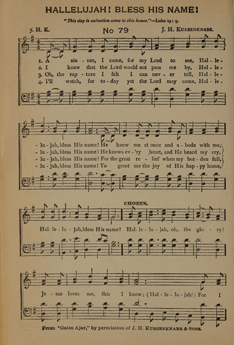 Harvest Bells Nos. 1, 2 and 3: Is filled with new and beautiful songs, suitable for churches, Sunday-schools, revivals and all religious meetings page 78