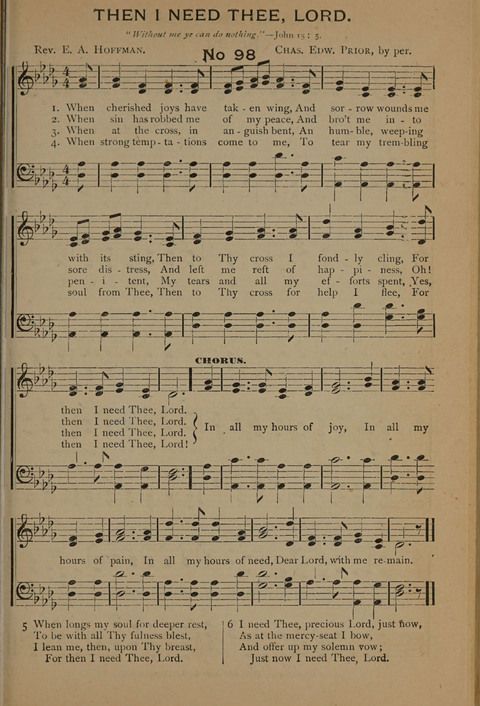 Harvest Bells Nos. 1, 2 and 3: Is filled with new and beautiful songs, suitable for churches, Sunday-schools, revivals and all religious meetings page 97
