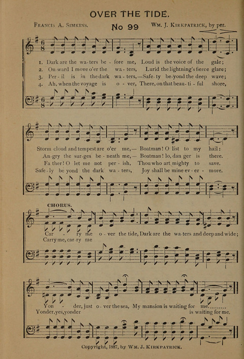 Harvest Bells Nos. 1, 2 and 3: Is filled with new and beautiful songs, suitable for churches, Sunday-schools, revivals and all religious meetings page 98