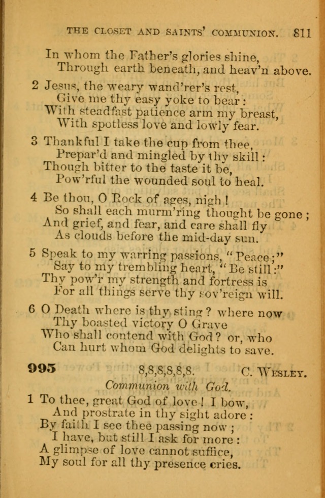 The Hymn Book of the African Methodist Episcopal Church: being a collection of hymns, sacred songs and chants (5th ed.) page 820