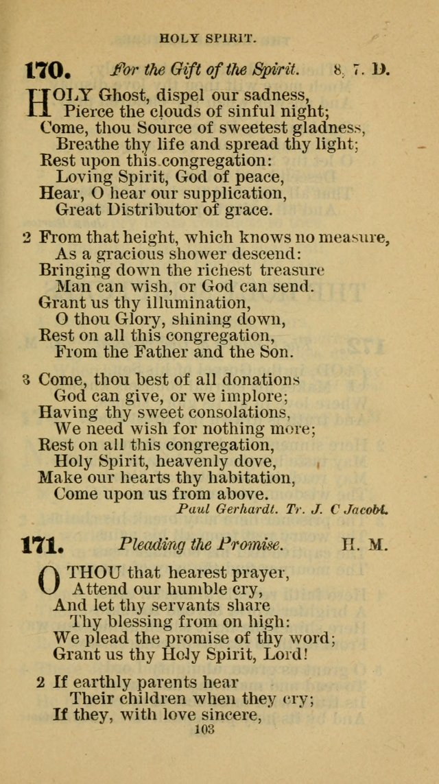 Hymn-Book of the Evangelical Association page 114