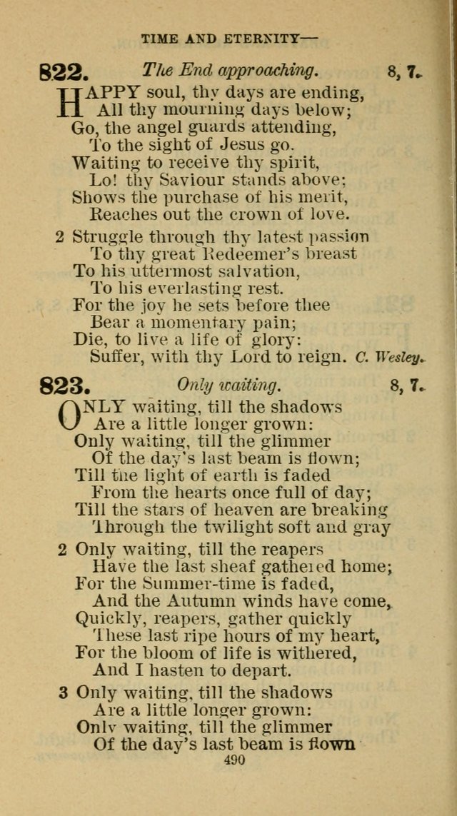 Hymn-Book of the Evangelical Association page 501