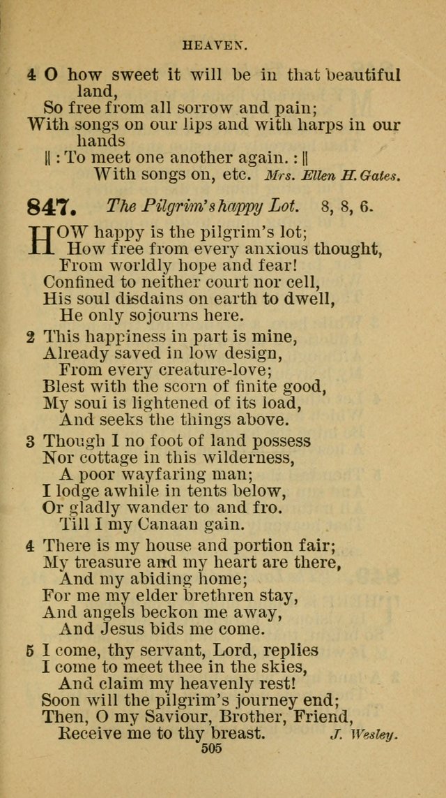 Hymn-Book of the Evangelical Association page 516