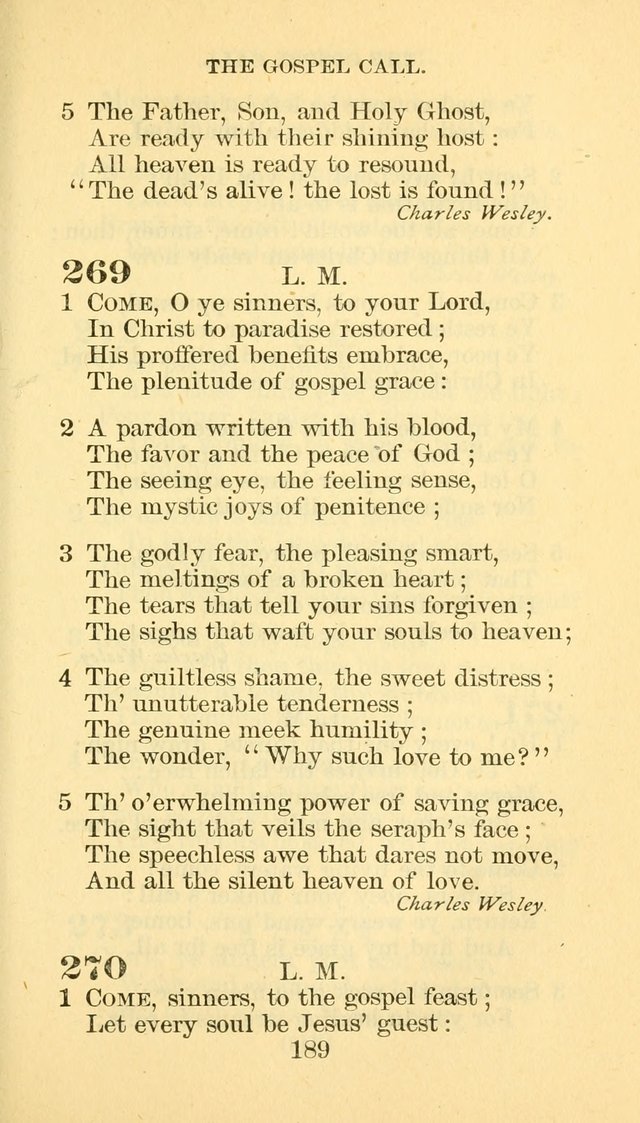 Hymn Book of the Methodist Episcopal Church, South page 196