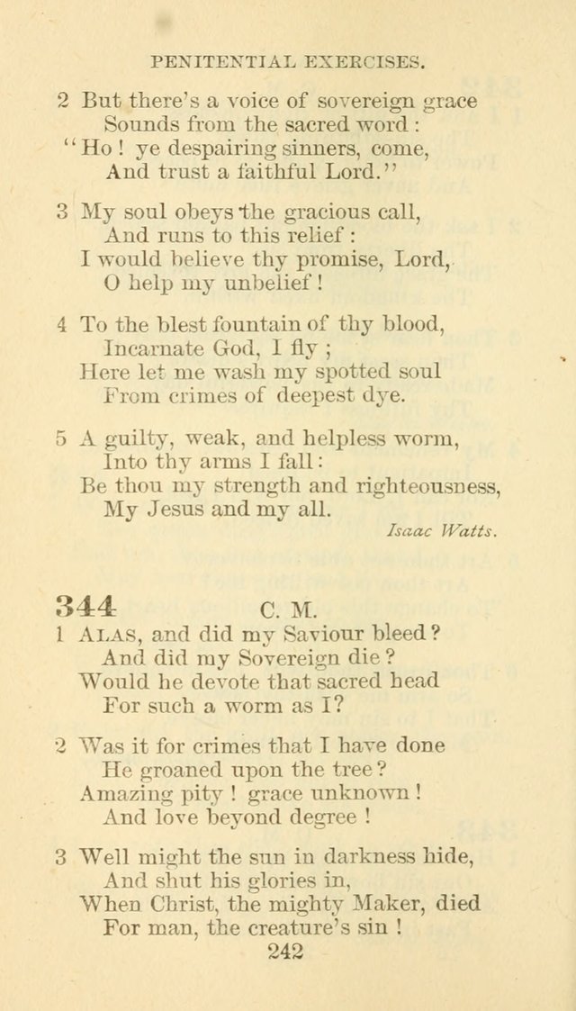 Hymn Book of the Methodist Episcopal Church, South page 249