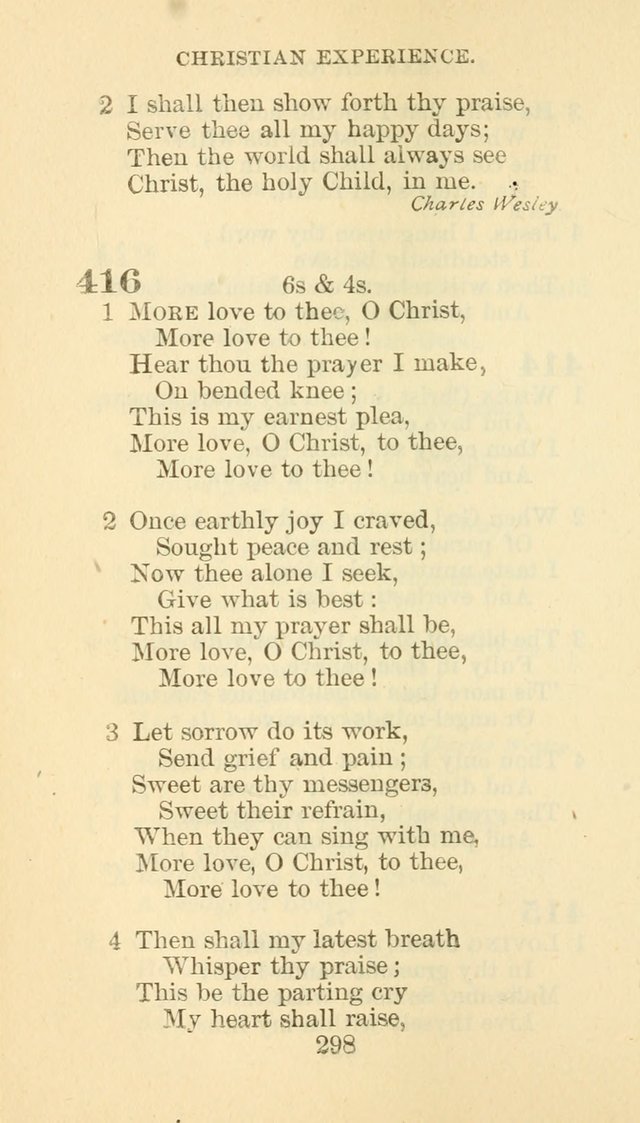 Hymn Book of the Methodist Episcopal Church, South page 305