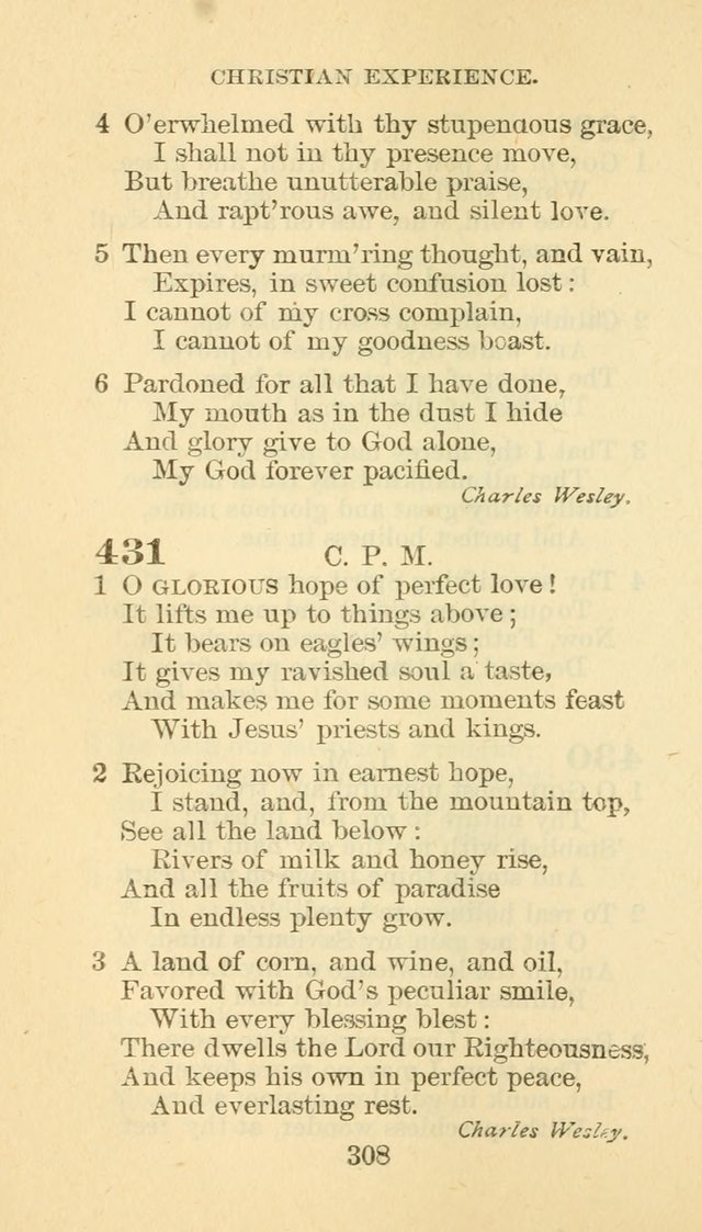 Hymn Book of the Methodist Episcopal Church, South page 315