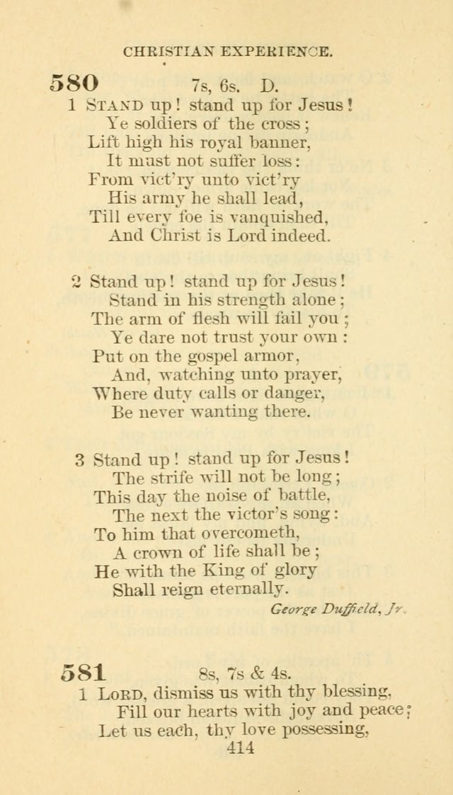 Hymn Book of the Methodist Episcopal Church, South page 421