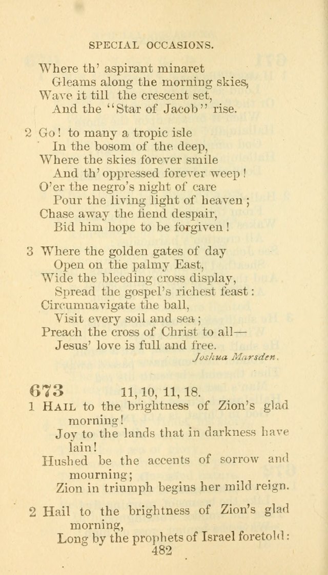 Hymn Book of the Methodist Episcopal Church, South page 489