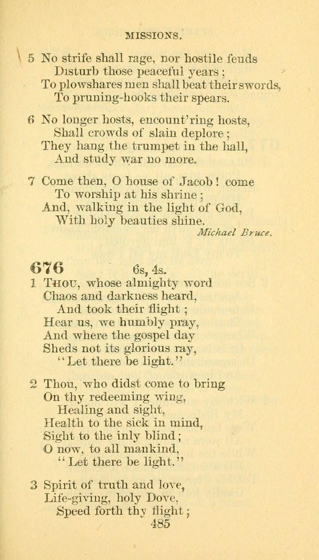 Hymn Book of the Methodist Episcopal Church, South page 492