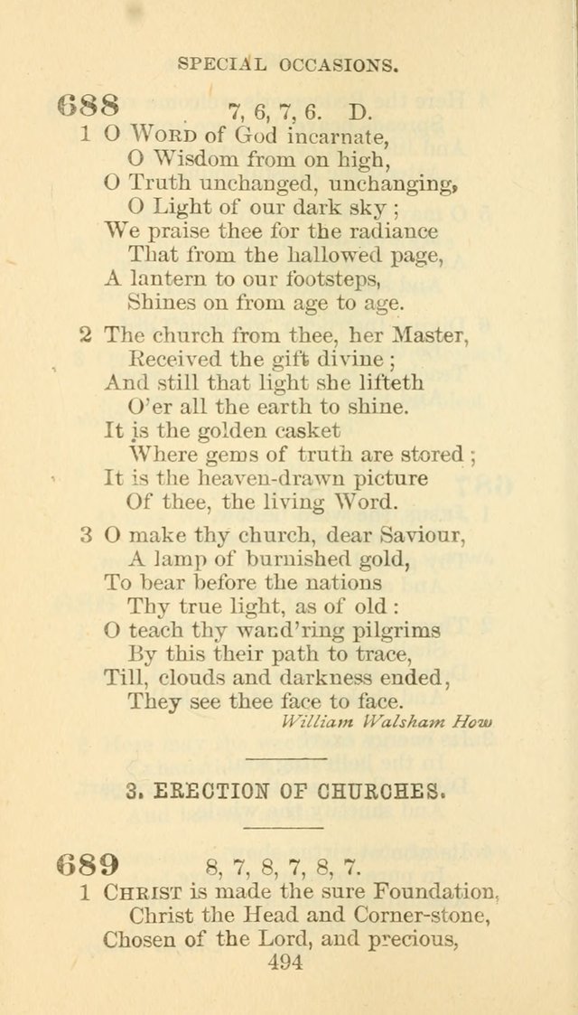 Hymn Book of the Methodist Episcopal Church, South page 501