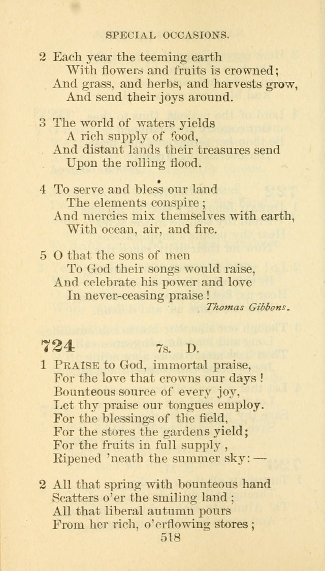 Hymn Book of the Methodist Episcopal Church, South page 525