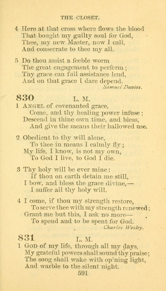 Hymn Book of the Methodist Episcopal Church, South page 598