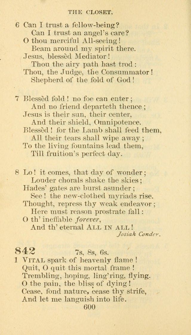 Hymn Book of the Methodist Episcopal Church, South page 607