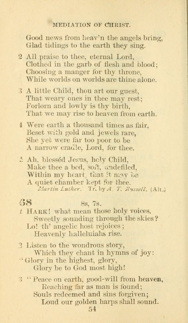 Hymn Book of the Methodist Episcopal Church, South page 61