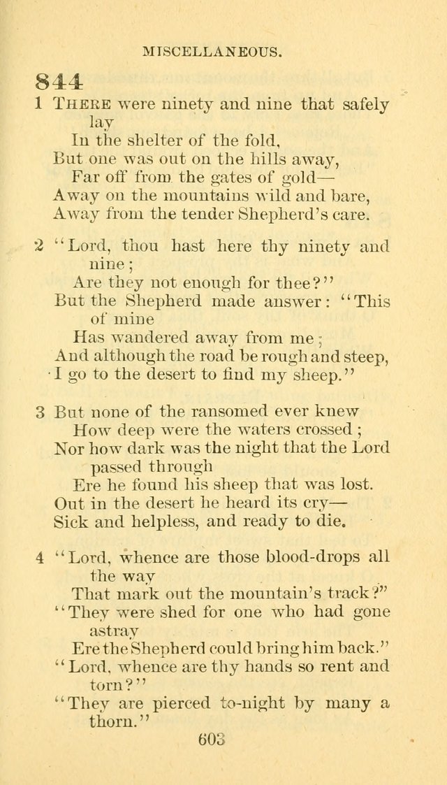 Hymn Book of the Methodist Episcopal Church, South page 610