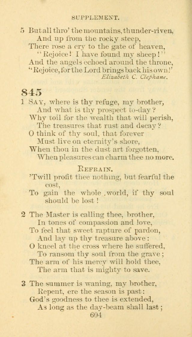 Hymn Book of the Methodist Episcopal Church, South page 611