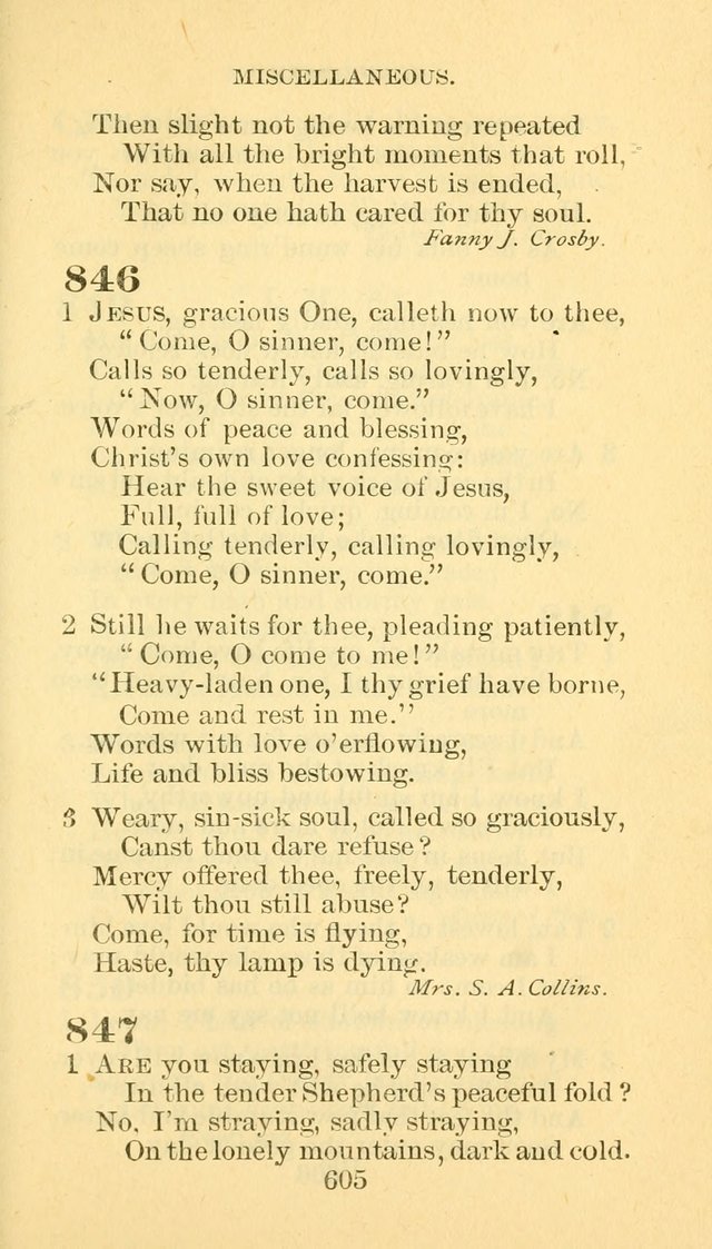 Hymn Book of the Methodist Episcopal Church, South page 612