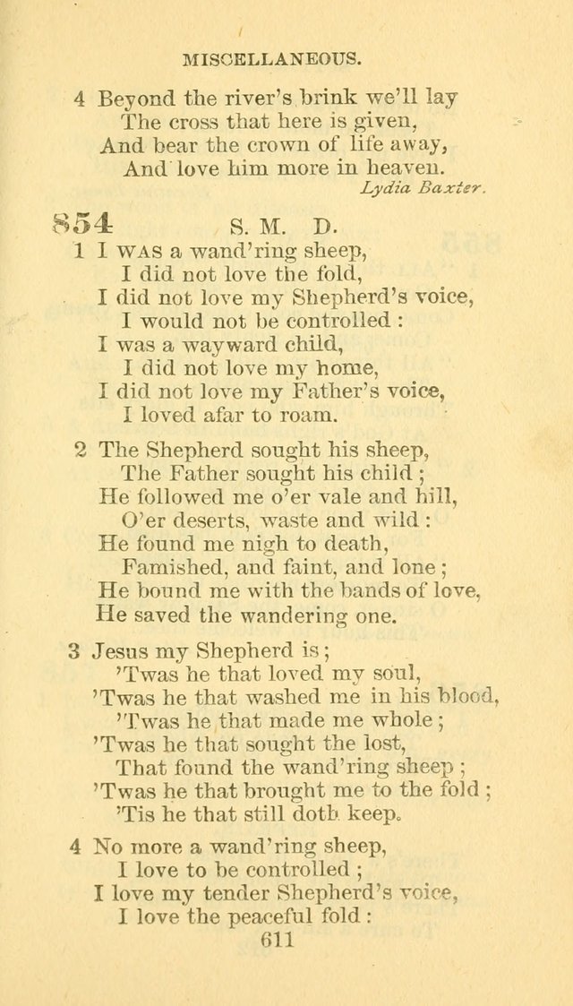Hymn Book of the Methodist Episcopal Church, South page 618