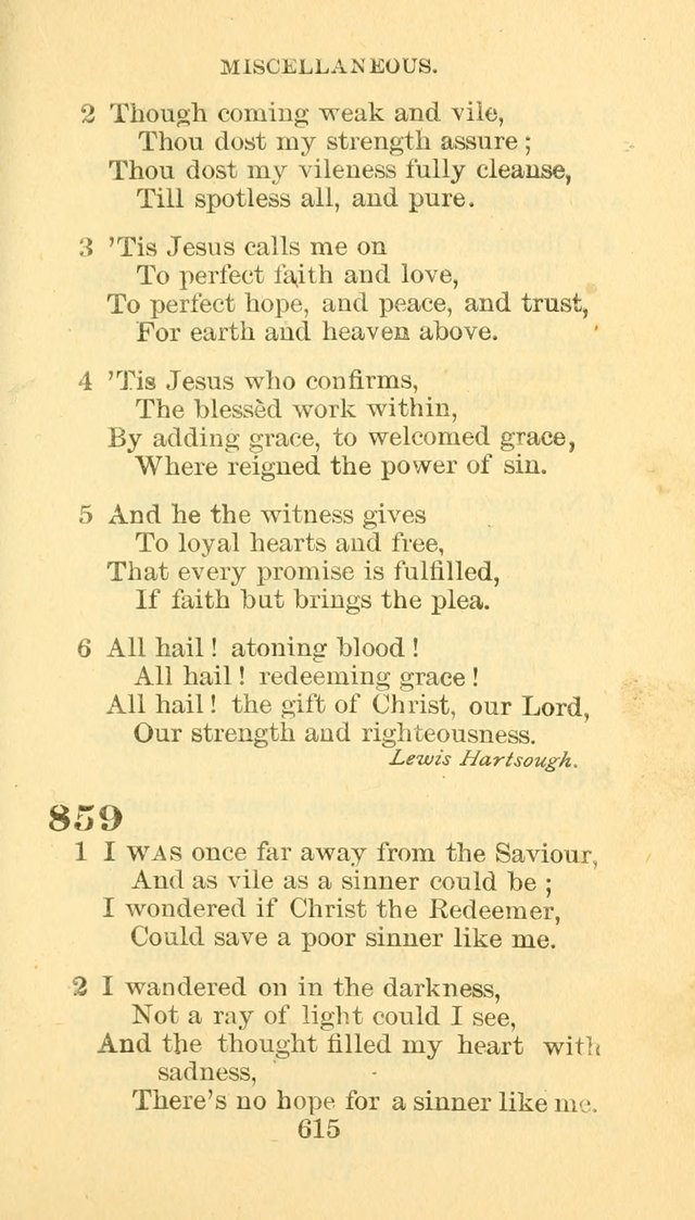 Hymn Book of the Methodist Episcopal Church, South page 622
