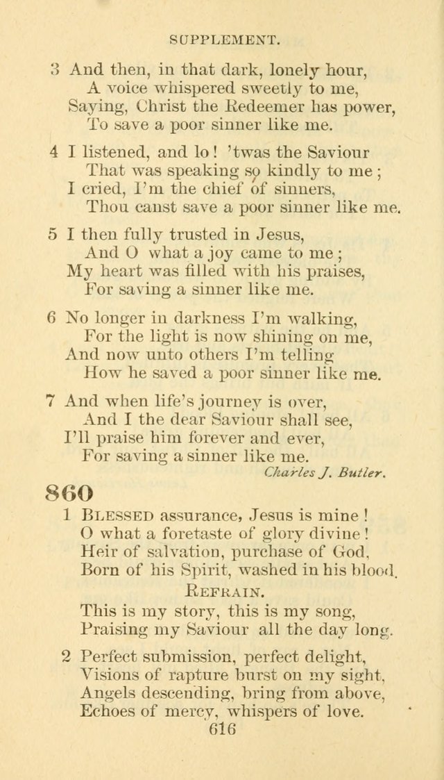Hymn Book of the Methodist Episcopal Church, South page 623