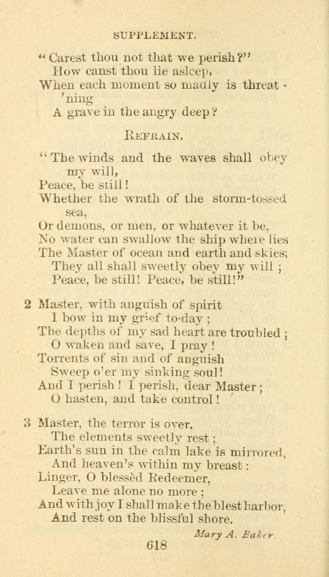 Hymn Book of the Methodist Episcopal Church, South page 625