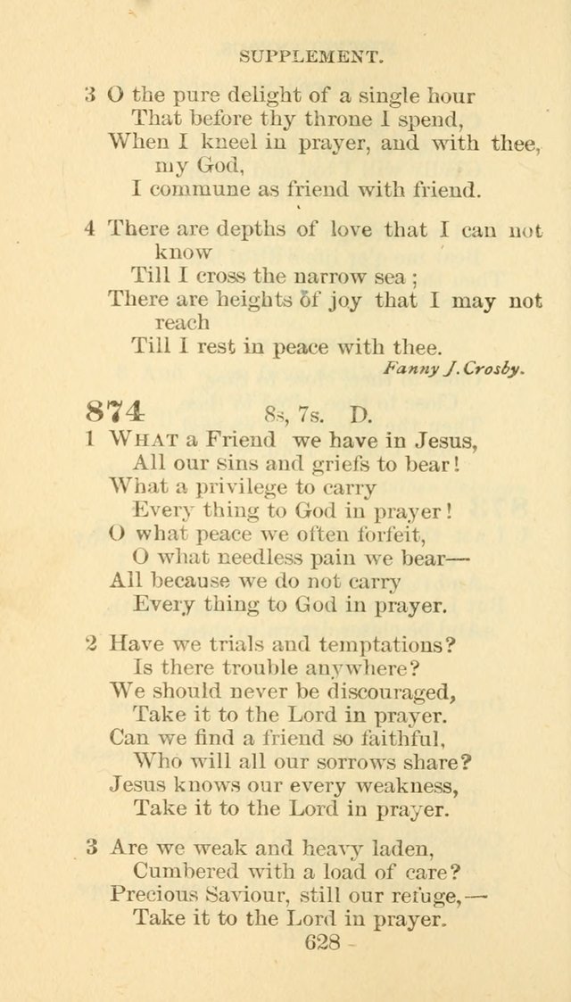 Hymn Book of the Methodist Episcopal Church, South page 635