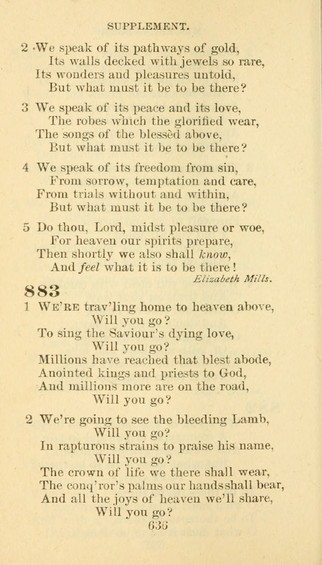 Hymn Book of the Methodist Episcopal Church, South page 643