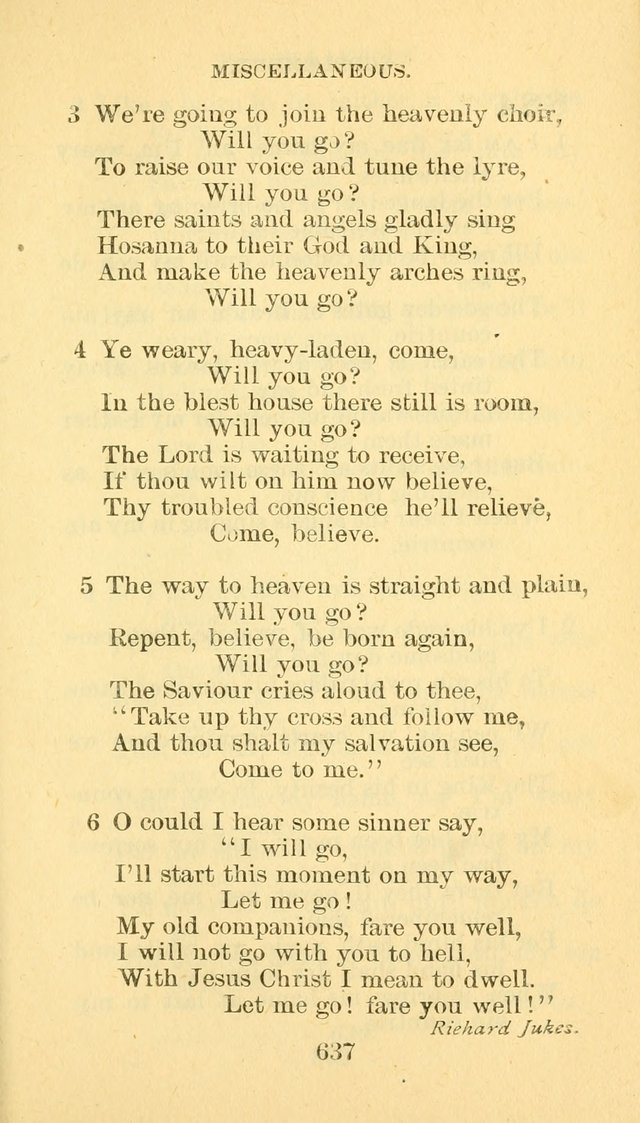 Hymn Book of the Methodist Episcopal Church, South page 644