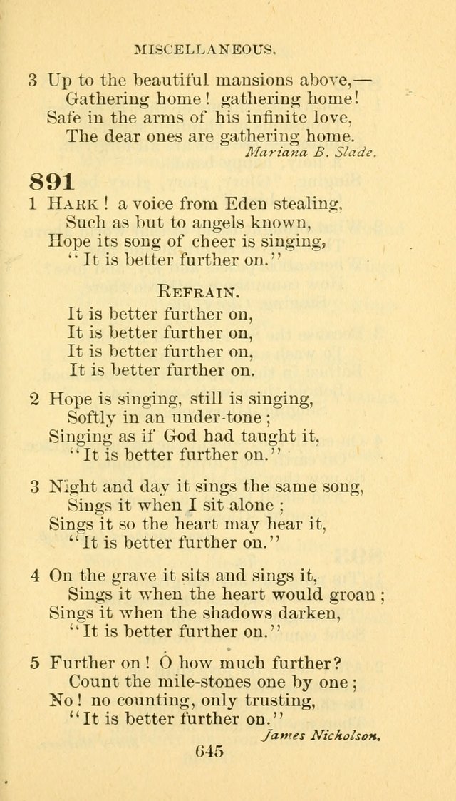 Hymn Book of the Methodist Episcopal Church, South page 652