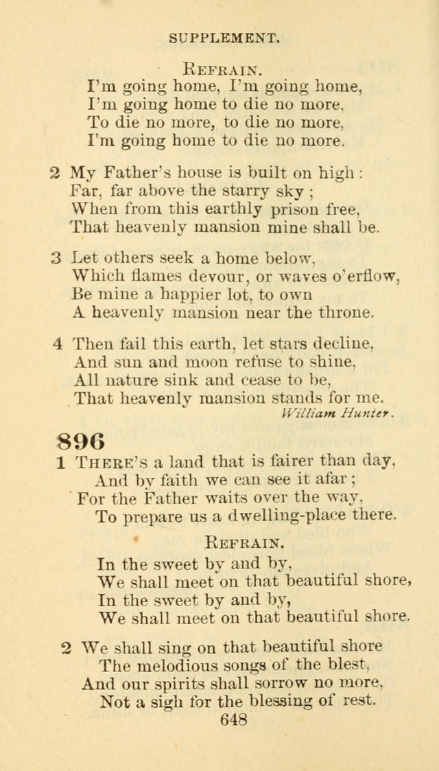 Hymn Book of the Methodist Episcopal Church, South page 655