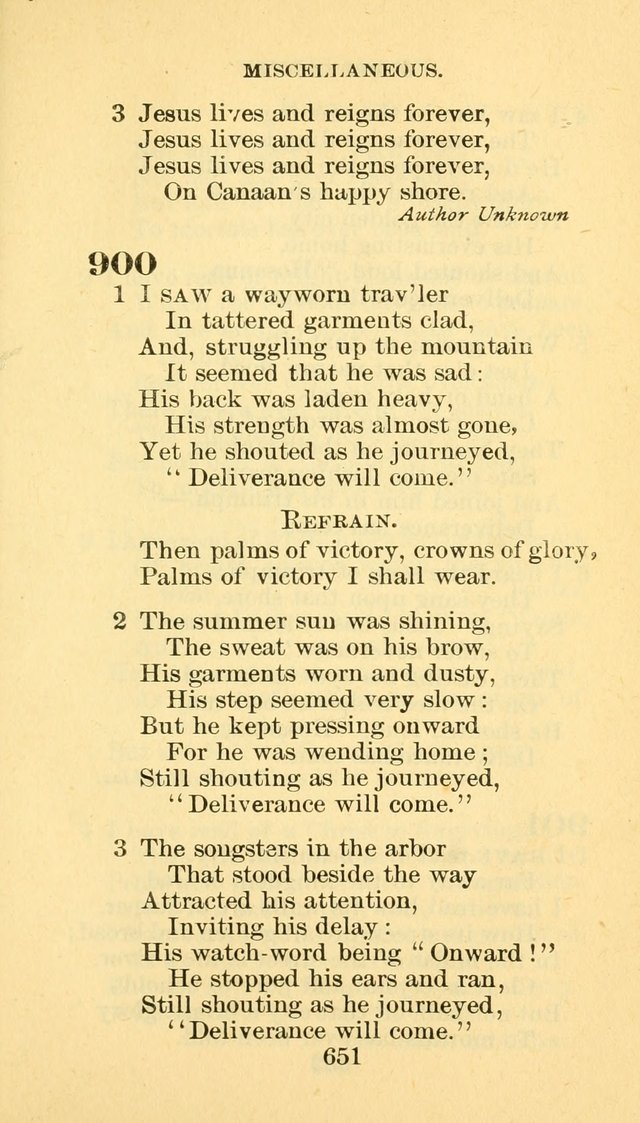 Hymn Book of the Methodist Episcopal Church, South page 658