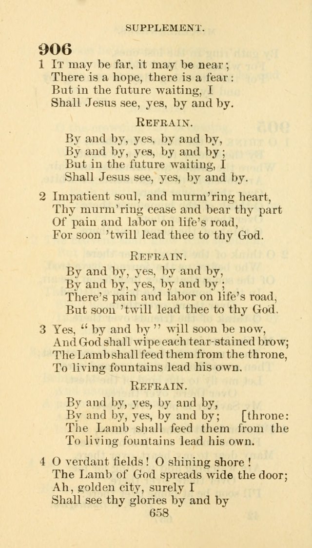 Hymn Book of the Methodist Episcopal Church, South page 665