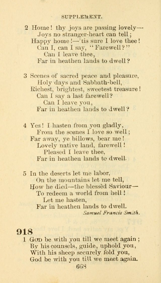Hymn Book of the Methodist Episcopal Church, South page 675