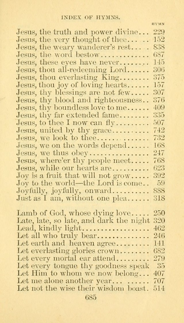 Hymn Book of the Methodist Episcopal Church, South page 692