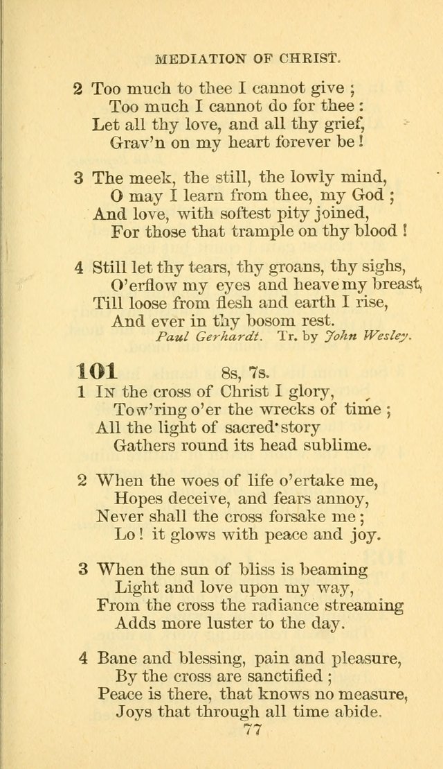 Hymn Book of the Methodist Episcopal Church, South page 84