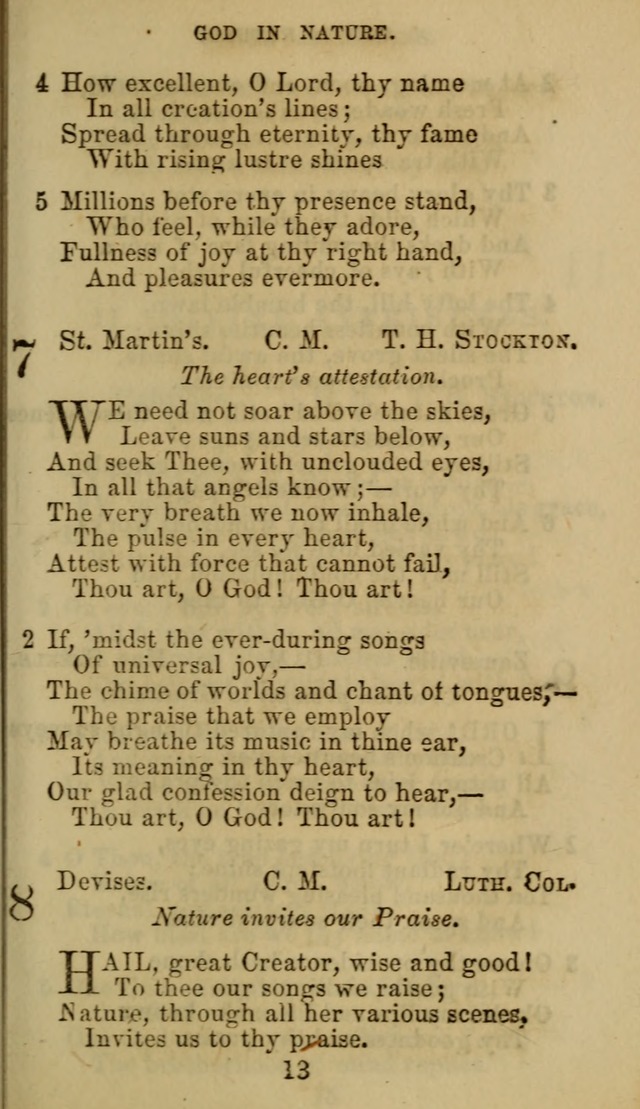 Hymn Book of the Methodist Protestant Church. (11th ed.) page 13