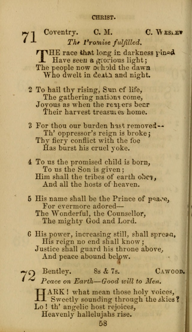 Hymn Book of the Methodist Protestant Church. (11th ed.) page 60