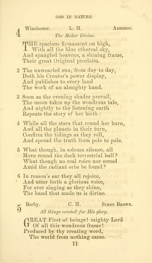 Hymn Book of the Methodist Protestant Church page 18