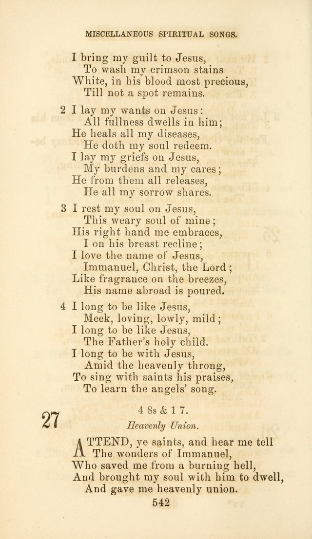 Hymn Book of the Methodist Protestant Church page 549