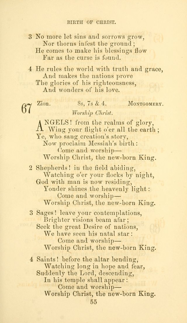 Hymn Book of the Methodist Protestant Church page 62