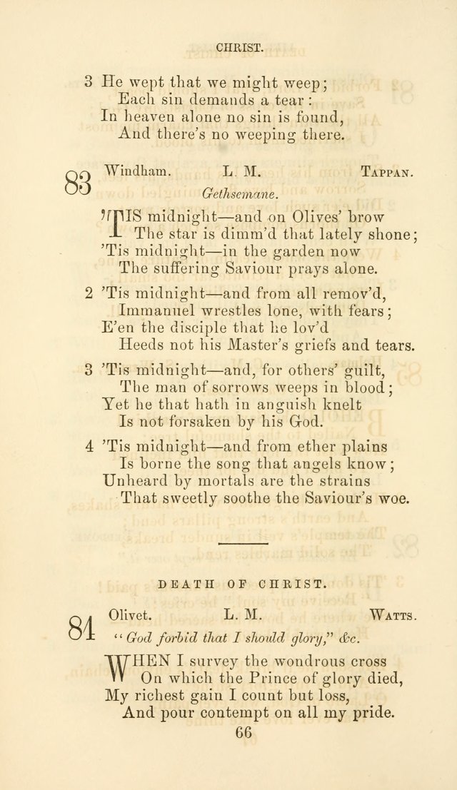 Hymn Book of the Methodist Protestant Church page 73