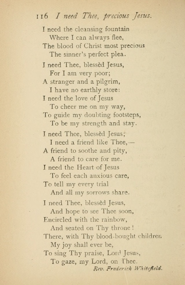 A Handy Book of Old and Familiar Hymns page 116