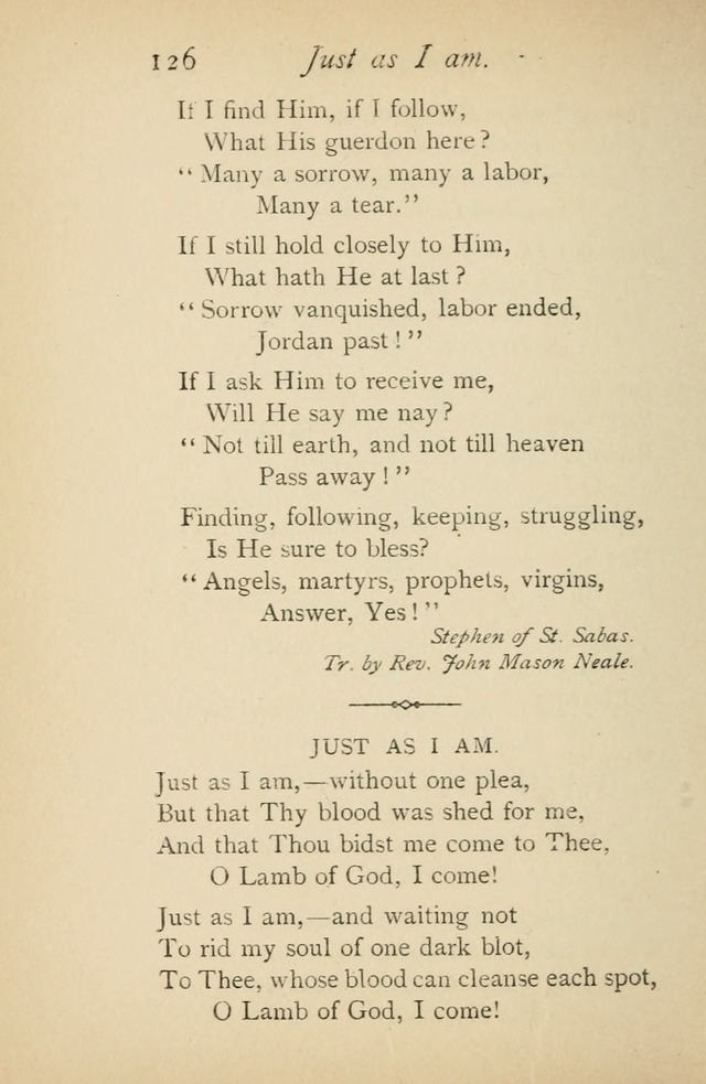 A Handy Book of Old and Familiar Hymns page 126